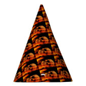 ハローウィンパーティ帽子/スカルオン火 パーティーハット (右)