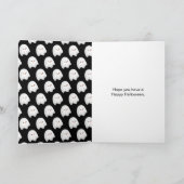 ハローウィンパーティ幽霊のよく出ると幽霊 カード (内部)