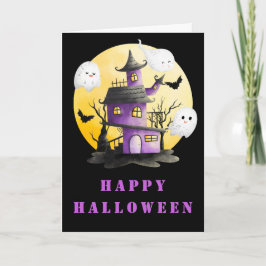 ハローウィンパーティ幽霊のよく出ると幽霊 カード