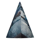 ハローウィンパーティ幽霊のよく出るハウスブルーナイトホラー パーティーハット (裏面)