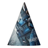 ハローウィンパーティ幽霊のよく出るハウスブルーナイトホラー パーティーハット (左)