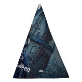 ハローウィンパーティ幽霊のよく出るハウスブルーナイトホラー パーティーハット (右)