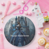 ハローウィンパーティ幽霊のよく出るハウスブルーナイトホラー ペーパープレート (パーティー)