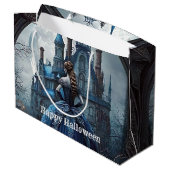 ハローウィンパーティ幽霊のよく出るハウスブルーナイトホラー ラージペーパーバッグ (裏面アングル)