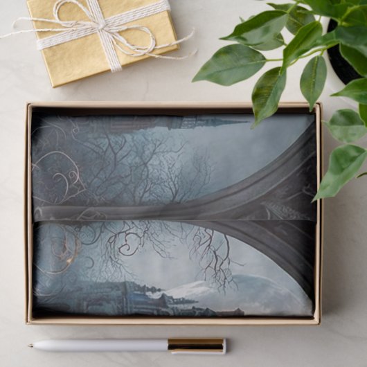 ハローウィンパーティ幽霊のよく出るハウスブルーナイトホラー 薄葉紙 (ギフト)