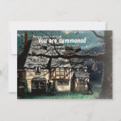 ハローウィンパーティ幽霊のよく出るハウス招待状 招待状 (正面)