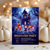 ハローウィンパーティ幽霊のよく出るハウス 招待状