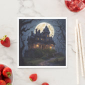 ハローウィンパーティ幽霊のよく出るマンション スタンダードランチョンナプキン (インサイチュ)