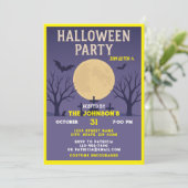 ハローウィンパーティ怖いカボチャのコスチューム大人 招待状 (スタンド正面)