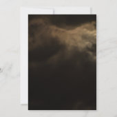 ハローウィンパーティ怖いムーンブラッククラウドライスカイ 招待状 (裏面)