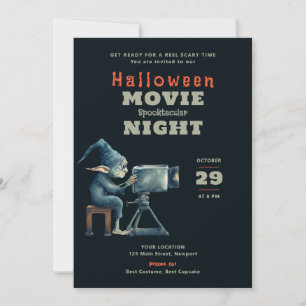 ハローウィンパーティ怖い映画の夜グールグレムリン 招待状