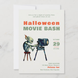 ハローウィンパーティ怖い映画の夜Impグレムリンおもしろい 招待状
