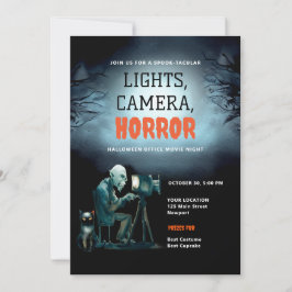 ハローウィンパーティ怖い映画ナイトグールブラックキャット 招待状