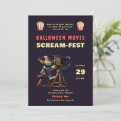 ハローウィンパーティ怖い映画ナイトスクリームフェスト 招待状 (スタンド正面)