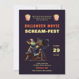 ハローウィンパーティ怖い映画ナイトスクリームフェスト 招待状