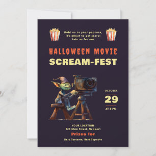 ハローウィンパーティ怖い映画ナイトスクリームフェスト 招待状
