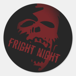 ハローウィンパーティ怖い赤スカルゴシックシール ラウンドシール