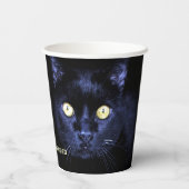ハローウィンパーティ怖い黒猫ホラーナイト 紙コップ (裏面)