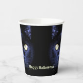 ハローウィンパーティ怖い黒猫ホラーナイト 紙コップ (左)