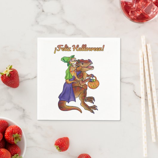 ハローウィンパーティ恐竜ナプキンズフェリズハロウィーン スタンダードカクテルナプキン (インサイチュ)