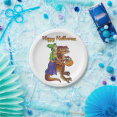 ハローウィンパーティ恐竜紙プレート ペーパープレート (パーティー)