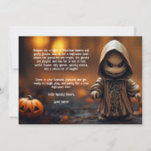 ハローウィンパーティ悲鳴だ実在よ! 招待状 (裏面)