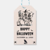 ハローウィンパーティ成人ヴィンテージゴシックスカル ギフトタグ (正面)