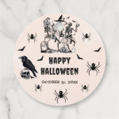 ハローウィンパーティ成人ヴィンテージゴシックスカル フェイバータグ (裏面)