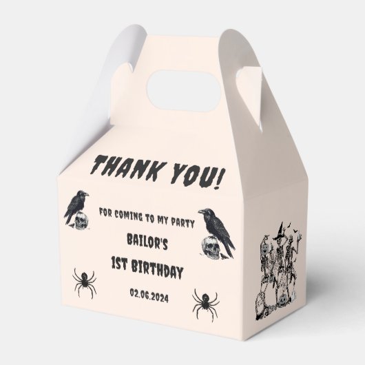 ハローウィンパーティ成人ヴィンテージゴシックスカル フェイバーボックス (正面サイド)