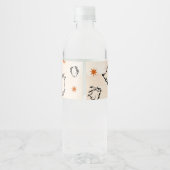 ハローウィンパーティ成人ヴィンテージゴシックスカル ペットボトルラベル (裏面)