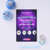 ハローウィンパーティ招待を完全にカスタマイズ可能 チラシ (シングル)