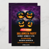 ハローウィンパーティ招待を完全にカスタマイズ可能 招待状 (正面/裏面)