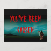 ハローウィンパーティ招待テンプレート- カスタマイズ インビテーションポストカード (裏面)