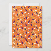 ハローウィンパーティ招待状とこうもり 招待状 (裏面)