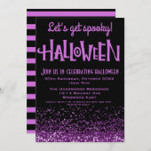 ハローウィンパーティ招待状を取得不気味しよう 招待状 (正面/裏面)