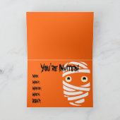 ハローウィンパーティ招待状カスタムミームカード 招待状 (内部)