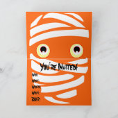 ハローウィンパーティ招待状カスタムミームカード 招待状 (内部)