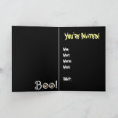 ハローウィンパーティ招待状カスタムミームカード 招待状 (内部)