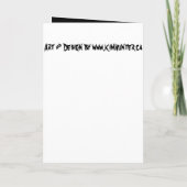 ハローウィンパーティ招待状カスタムミームカード 招待状 (裏面)