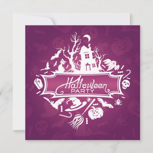 ハローウィンパーティ招待状カード 招待状 (正面)