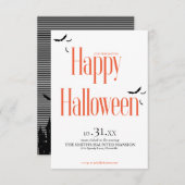 ハローウィンパーティ招待状カード 招待状 (正面/裏面)