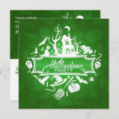 ハローウィンパーティ招待状カード 招待状 (正面/裏面)