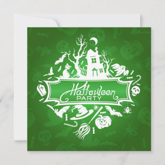 ハローウィンパーティ招待状カード 招待状 (正面)
