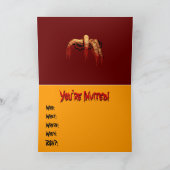 ハローウィンパーティ招待状ゾンビホラーカード 招待状 (内部)