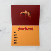 ハローウィンパーティ招待状ゾンビホラーカード 招待状 (内部)