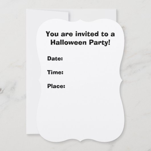 ハローウィンパーティ招待状テーマ (裏面)