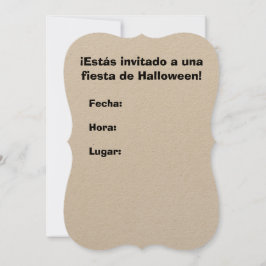 ハローウィンパーティ招待状テーマ スペインの
