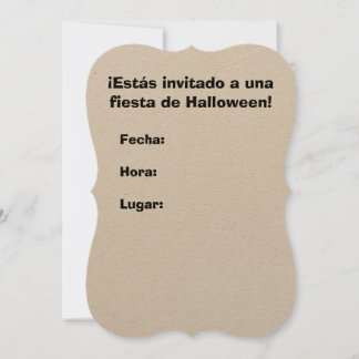 ハローウィンパーティ招待状テーマ スペインの