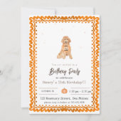 ハローウィンパーティ招待状ドッグハロウィーン美学 招待状 (正面)