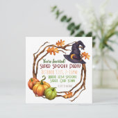 ハローウィンパーティ招待状パンプキンウィッチスクエア 招待状 (スタンド正面)